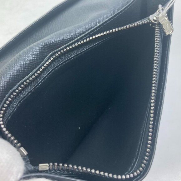 LOUIS VUITTON Monogram-Eclipse Portefeuille Brazza Two fold Long Wallet - Picture 7 of 14